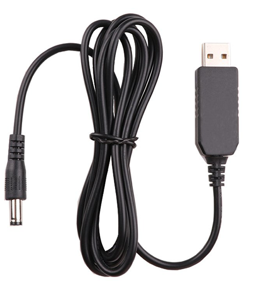 USB Power Cable with DC 5V to 12V Converter For Router - 1 Meter