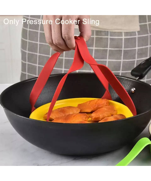  silicone holder Heat resistant for casseroles and pots 20 x 50 cm - multi color