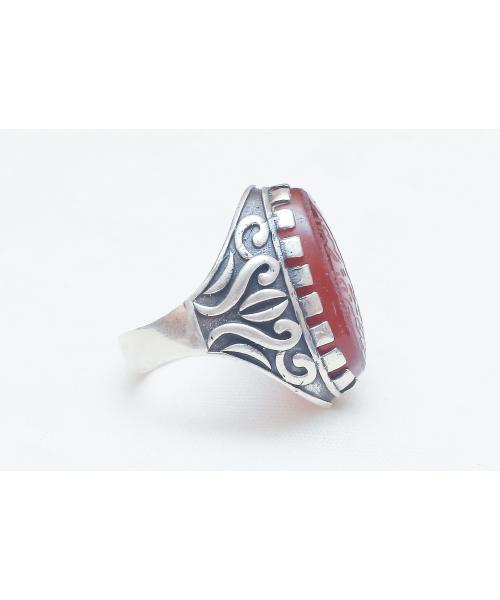 Sterling Silver Ring 925 with Agate Gemstone