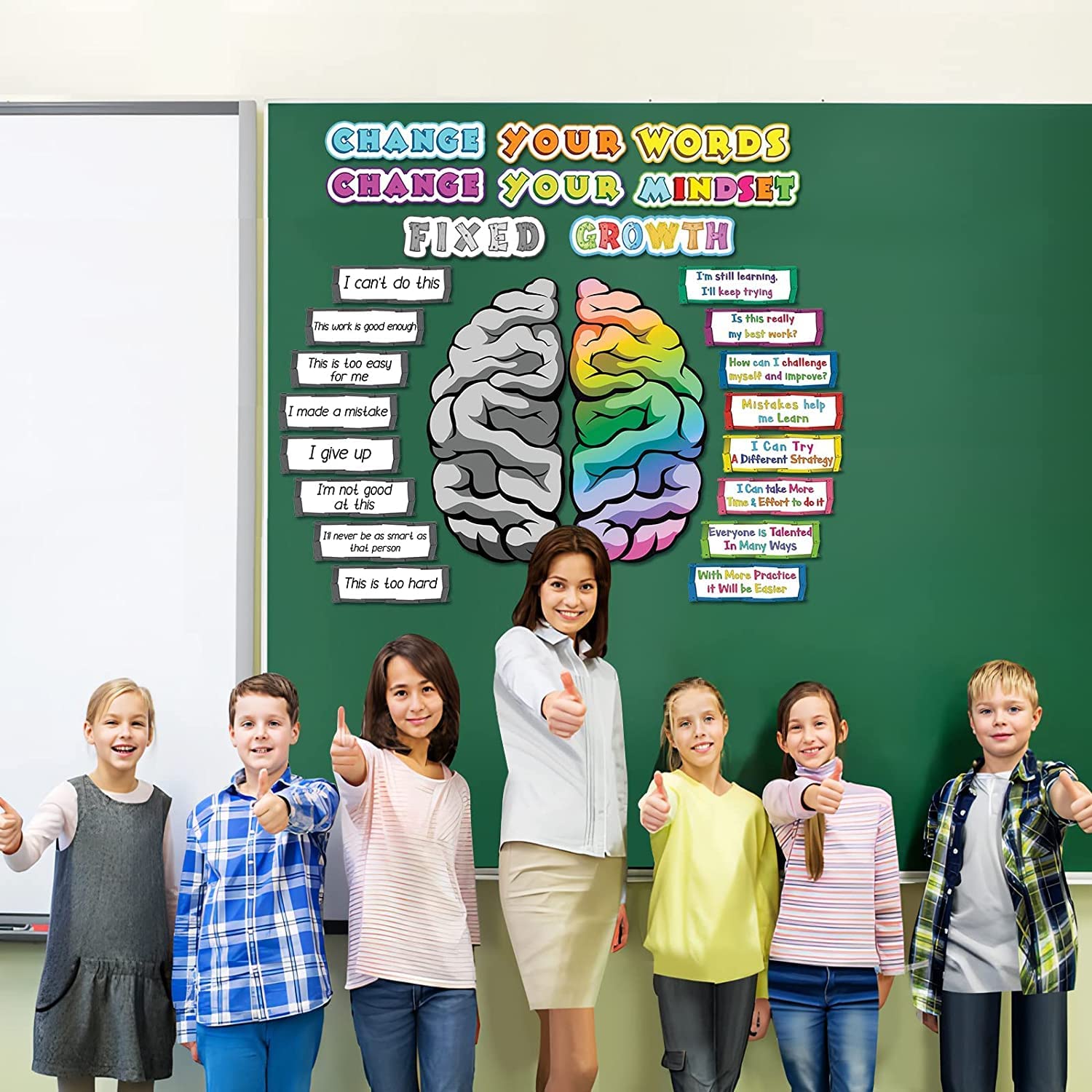 Poster for schools with the concept of learning and development for the bulletin board