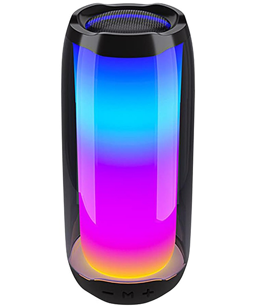 مكبر صوت PLUSE 5 لاسلكي بلوتوث مع ضوء LED RGB، محمول مع صوت محسّن، IPX5، وقت تشغيل 7-9 ساعات