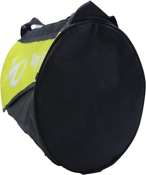 حقيبة اسطوانية من القماش مقاومة للماء، لون أصفر