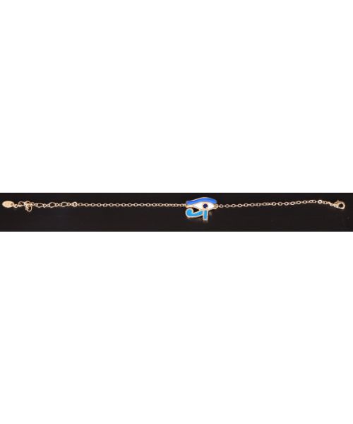 3 Diamond 210 Chain Bracelet For Girls - Gold