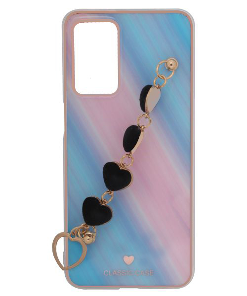 Bundle Of My Choice  Sparkle Love Hearts Cover With Strap Bracelet Back Mobile Cover For Oppo A551 2 Pieces - Multi Color
