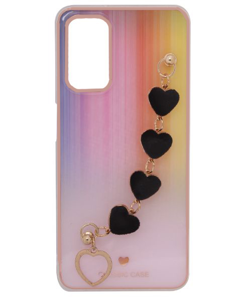 Bundle Of My Choice  Sparkle Love Hearts Cover With Strap Bracelet Back Mobile Cover For Samsung Galaxy A13 2 Pieces - Multi Color