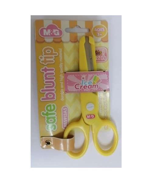 Mg Ass913 Scissor With Metal Blade For Kids 12.7 Cm - Yellow