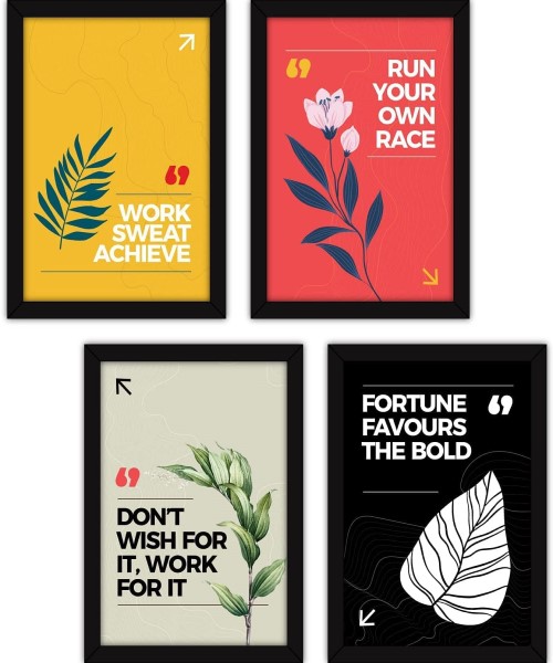 4color photos, including the frame, luxurious printing with phrases encouraging work