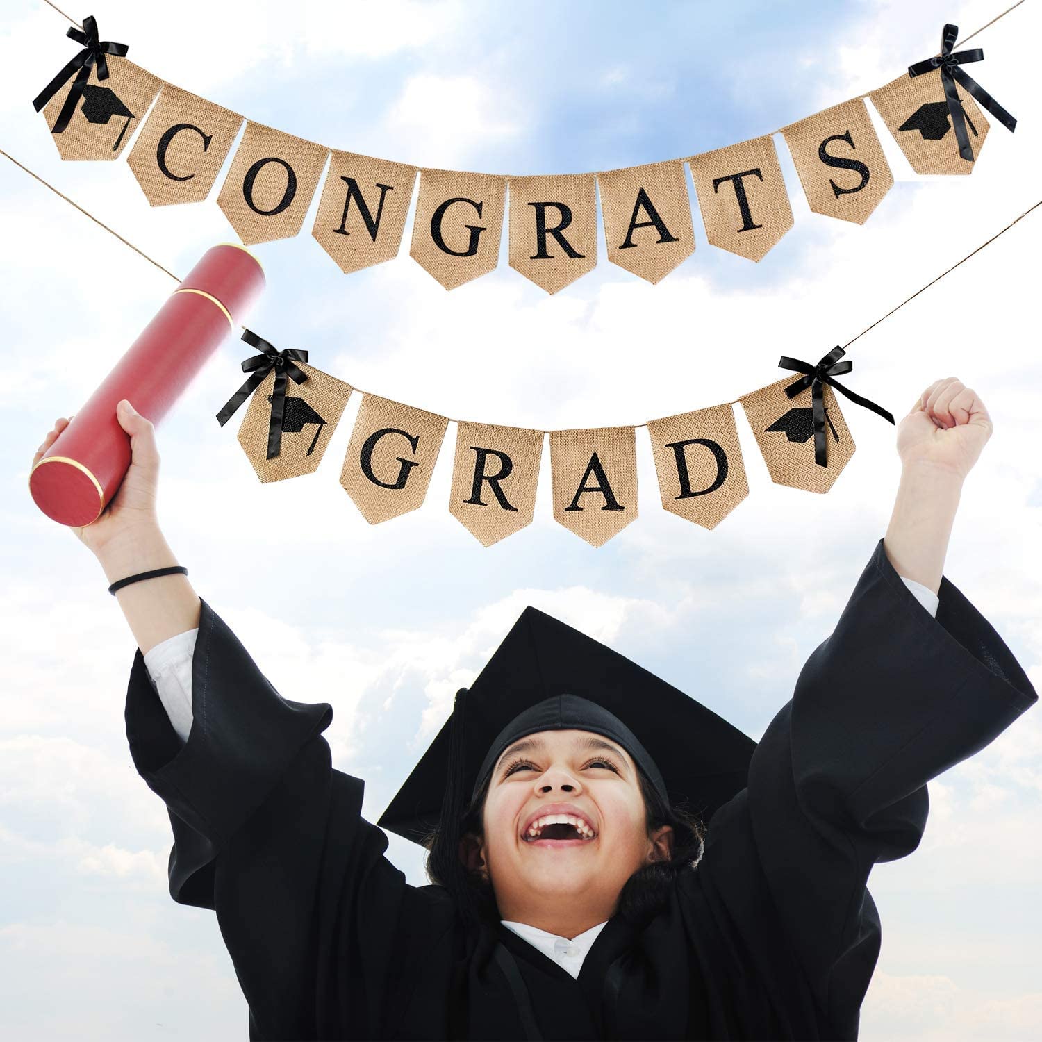 Graduation Party Wall Hanging Paper Banner Decorations