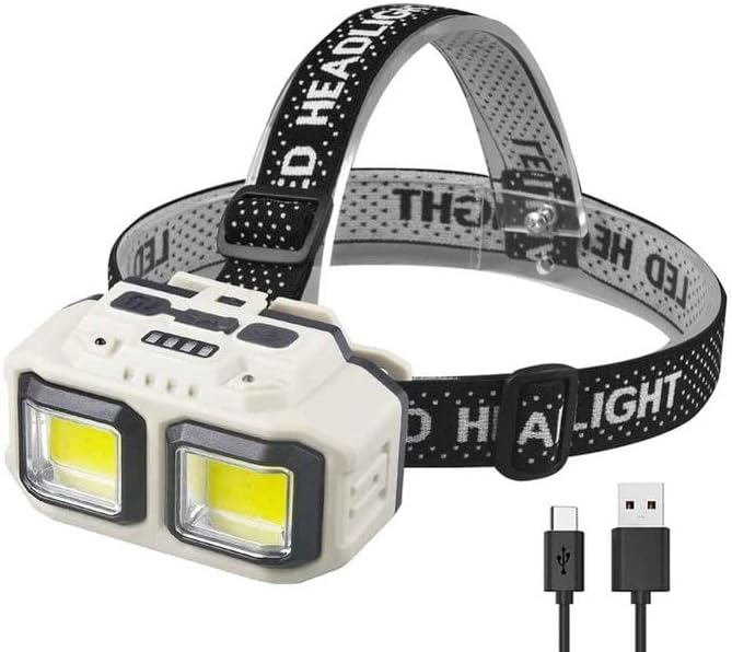 Waterproof LED Headlamp with COB Sensor, Headlamp, Camping, Fishing