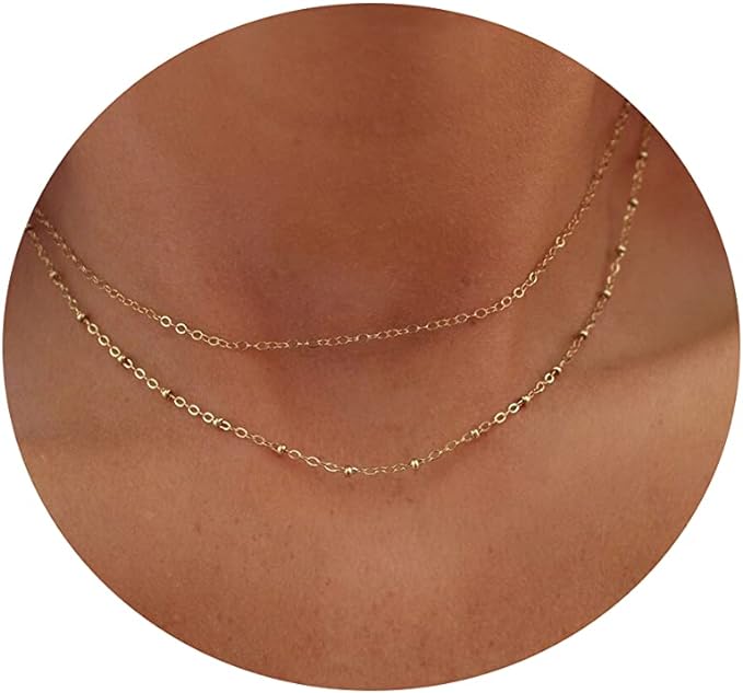 Gold Circle Choker Necklace for Women