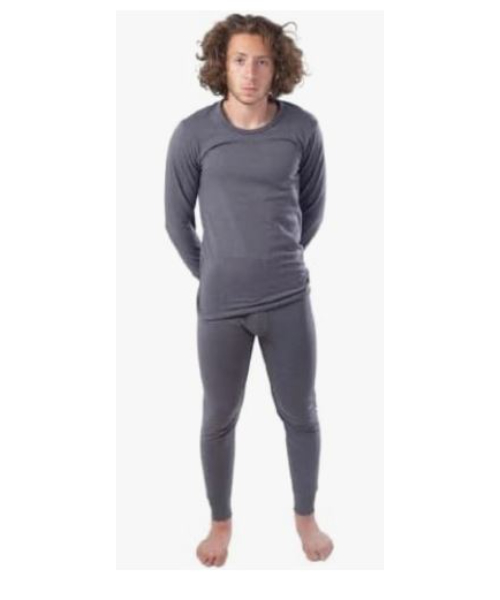 Solid Heater Set Cotton Lycra 3/4 Sleeve For Men 2 Pieces - Multi Color