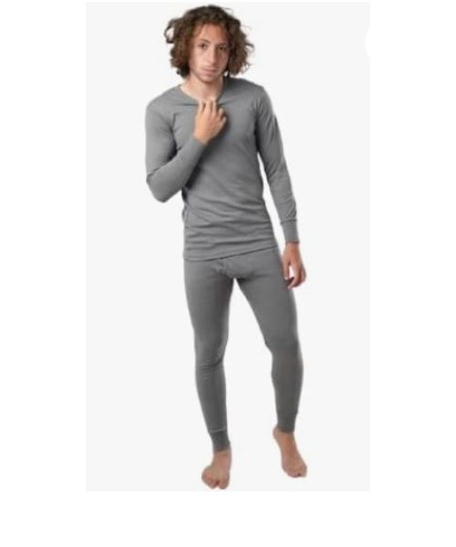 Solid Heater Set Cotton Lycra 3/4 Sleeve For Men 2 Pieces - Multi Color