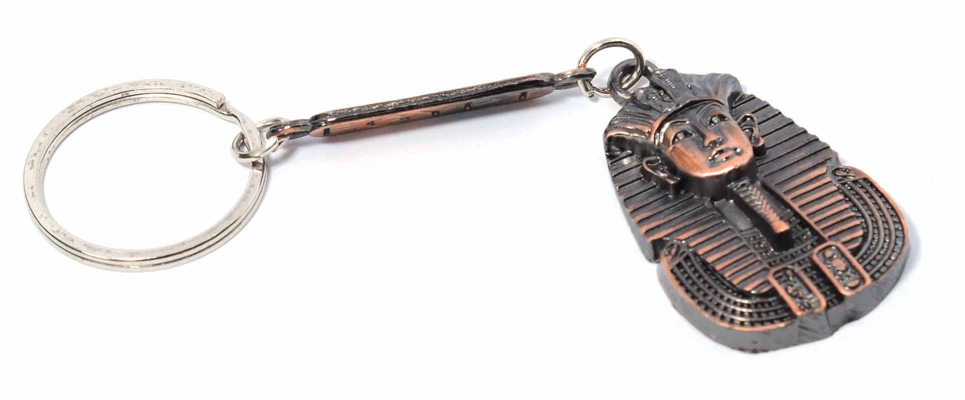 immatgar pharaonic Egyptian king tutankhamun face keychain Egyptian souvenirs gifts - Inspired Gift from Egypt ( Burnt Red )