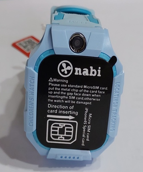 Nab Original Z7 Smart Watch with GPS and Tracking Camera for Kids - Baby Blue