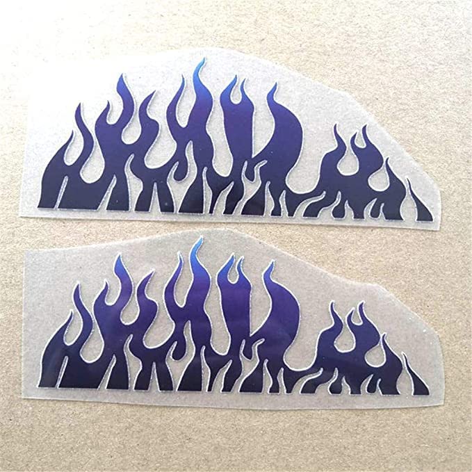 Flat thermal sticker for sports shoes with flame print