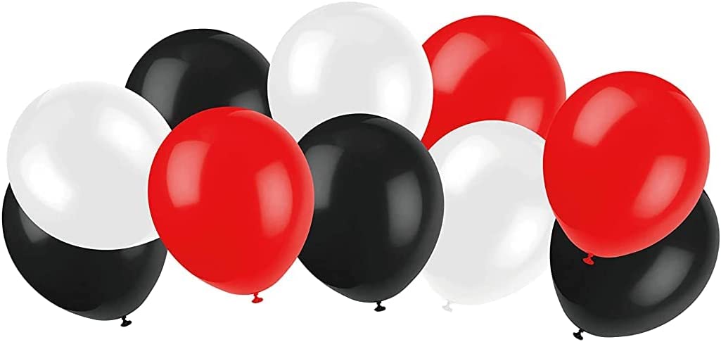 Graduation party decoration set contains 3 banners and 10 colorful balloons