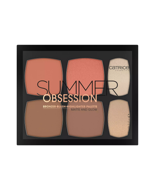Catrice Summer Obsession Bronzer Blush Highlighter Palette - 6 Colors