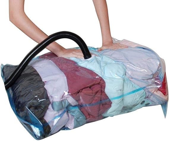 Plastic  storage bag Airtight for clothes and blankets 80×100 cm - Clear