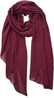 Stylish 175 x 75 cm Chiffon Scarf Hijab  Premium Quality and Versatile - Purple