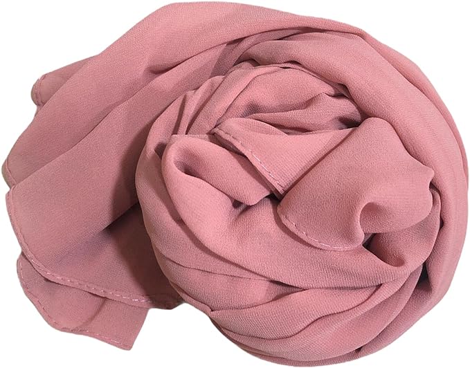Stylish 175 x 75 cm Chiffon Scarf Hijab  Premium Quality and Versatile - Cashmere