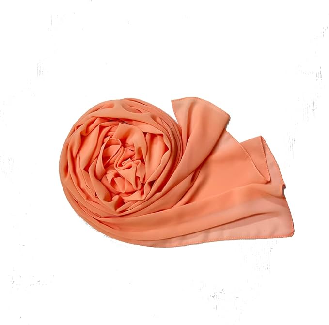 طرحة حجاب شيفون أنيقة 175x75 سم خفيفة وناعمة جودة عالية تصلح لجميع الفصول - سيمون