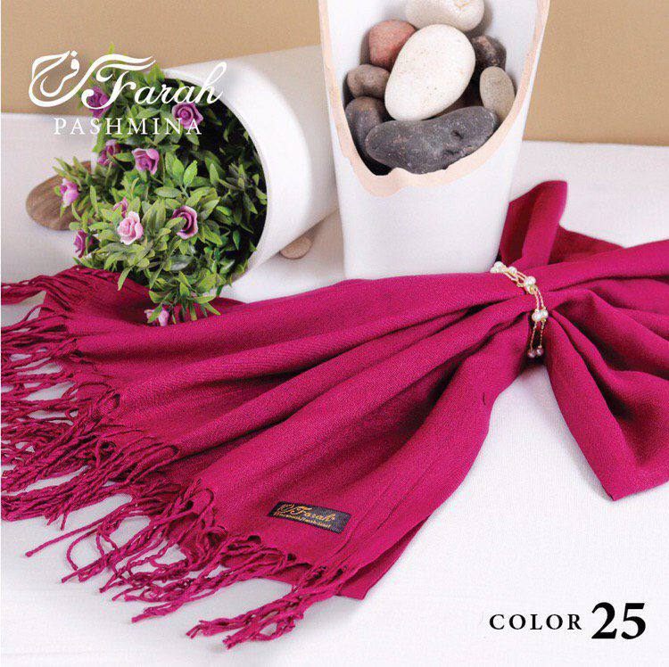 Elegant 170 cm Pashmina Scarf Hijab Shawl with Fringe - Timeless Style and Warmth - Rich Maroon