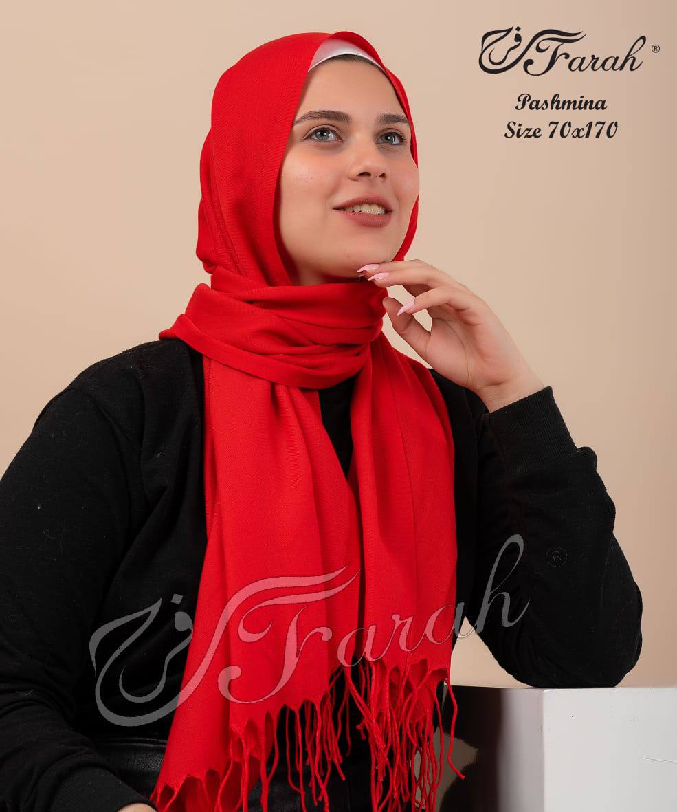 Pashmina scarf, 170 cm scarf, soft and warm - Red