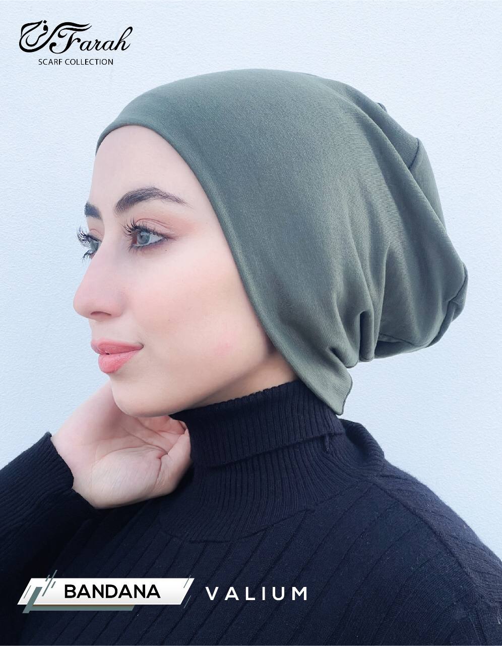 No-Thread Volume Close-End Underscarf Hijab Bandana - Cotton-Lycra Blend for Stylish Comfort - Dark Grey