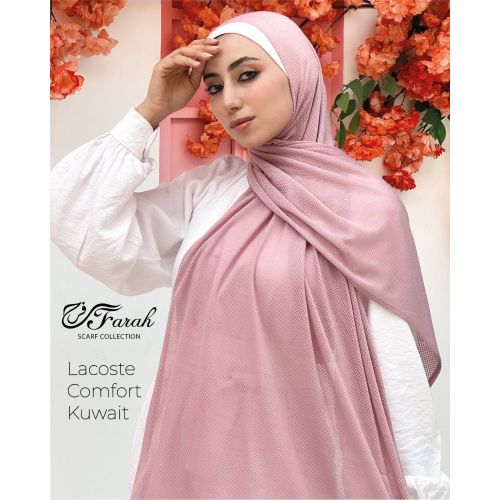 Comfort Line Beehive Scarf Hijab - Elegant Solid Colors, 170 cm Length - Cashmere