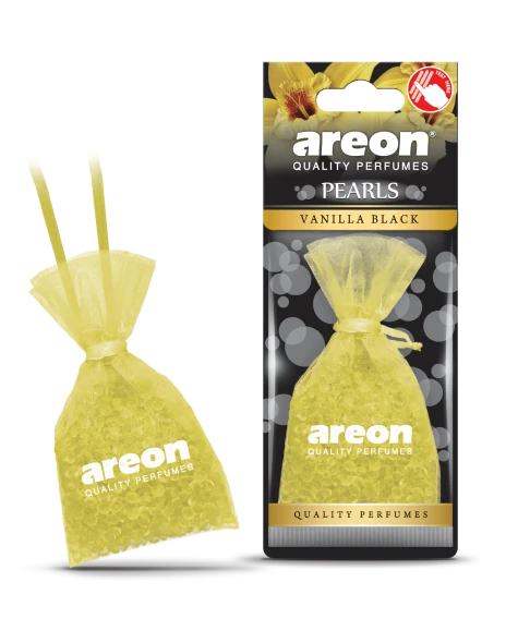 Areon pearls Hanging Perfume Beads with Vanilla Black Scent