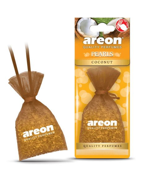 Areon pearls  hanging freshener with coconut scent
