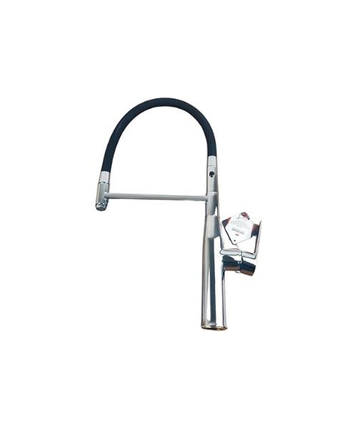 Double outlet kitchen faucet with movable magnetic outlet