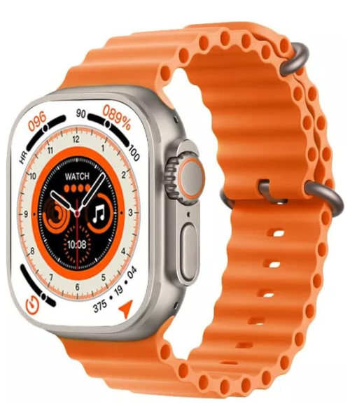 Smart Watch 2.09HD BIG Infinite Display T900 Ultra 8 Bluetooth Wireless Charging 49MM - Orange