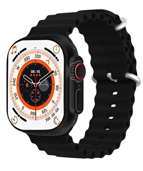 Smart Watch 2.09HD BIG Infinite Display T900 Ultra 8 Bluetooth Wireless Charging 49MM - Black