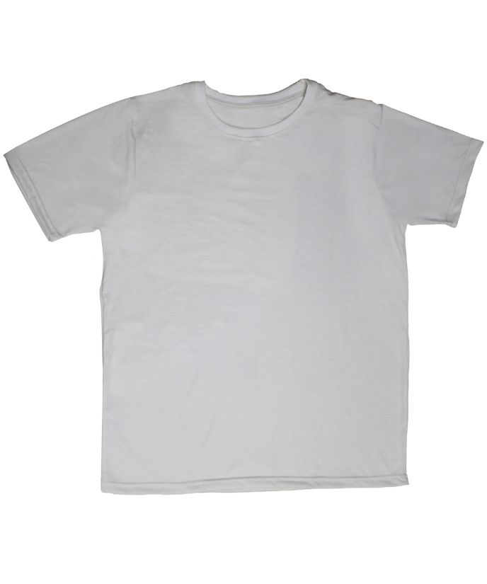 Solid Cotton T-Shirt Short Sleeve Round Neck For Men - Off White