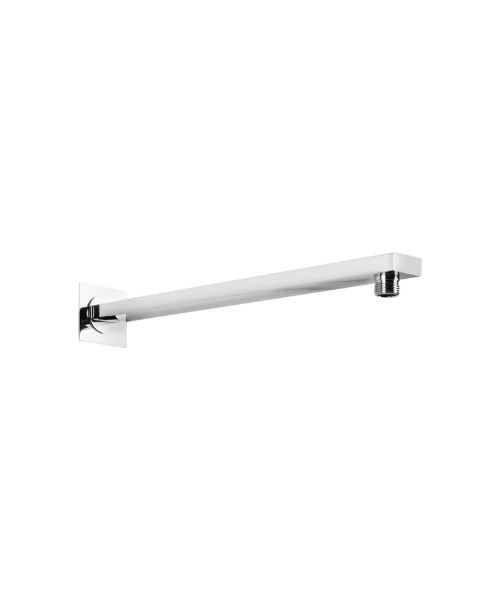 APLOUS Wall Mounted Shower Extension Arm, 16" Stainless Steel Shower Head Watering Pipe, Bath Thread Size G1/2", 40cm x 3cm x 1.8cm, Chrome