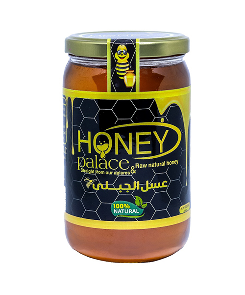 Jar Natural bee Mountain Honey extracted from mountain flowers - 500 gm
