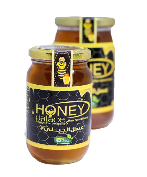 Jar Natural bee Mountain Honey extracted from mountain flowers - 500 gm