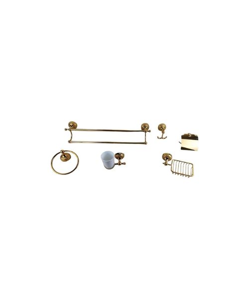 Bathroom accessories set  Stainless Steel 6 pieces -gold