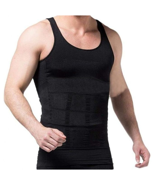 Corset For The Abdomen And To Tighten The Body  For Man - Black