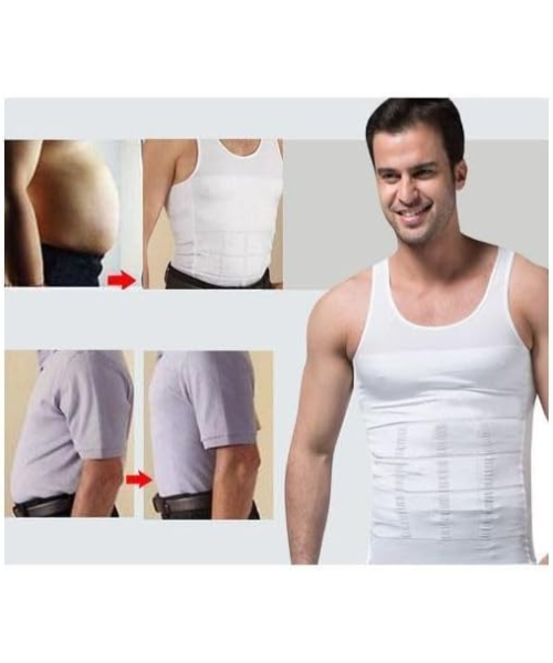 Corset For The Abdomen And To Tighten The Body  For Man - White