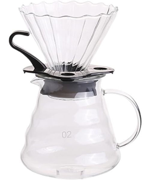 Chemex prepares small distinctive  wonderful coffee easily without having to make a coffee machine - black