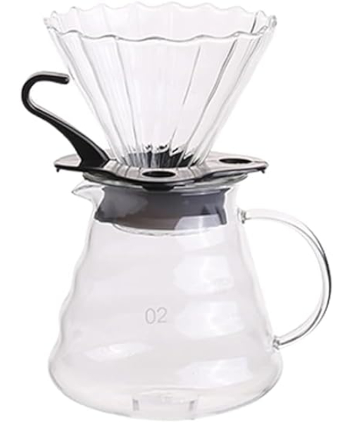 Chemex prepares small distinctive  wonderful coffee easily without having to make a coffee machine - black