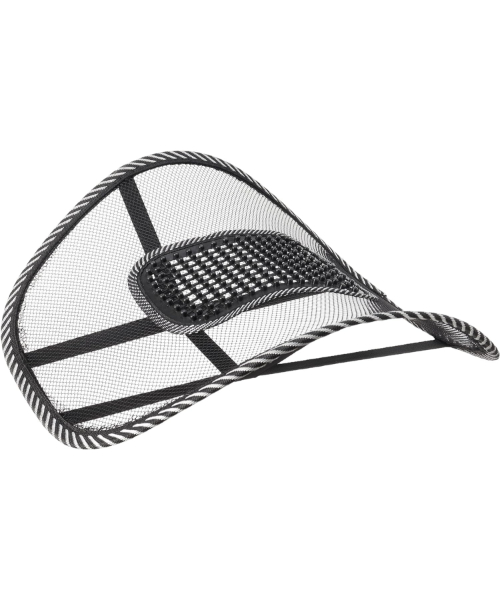 Backrest and backpack for car seat of comfortable mesh fabric in use - black