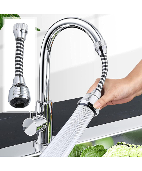 Castwave 360 ​​Degree Anti-Splash Swivel Kitchen Faucet Head - Silver