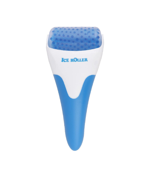 The Ice Roller is a travel-sized facial skin care device To improve skin tone Ideal for treating fine lines, skin blemishes and redness - Blue