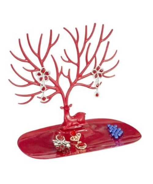 Accessory Tree To Organize Jewelry - Red