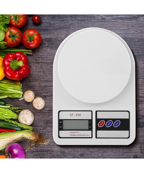 Digital Kitchen Scale 10 Kg - White
