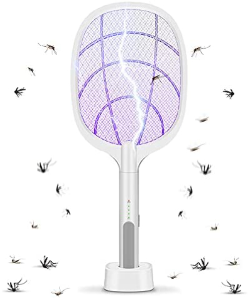 USB electronic insect zapper with ultraviolet light - black