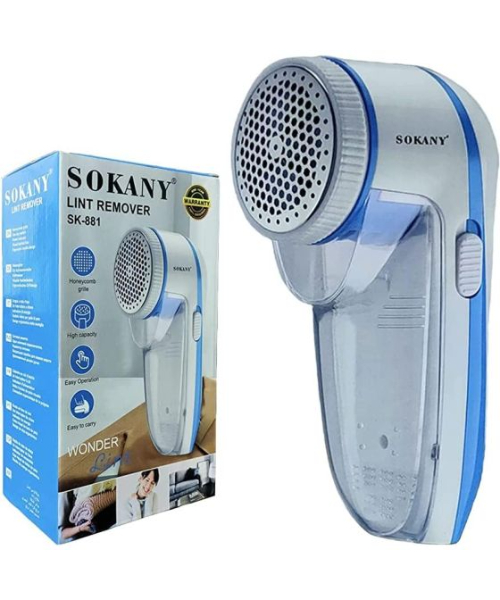 Sokany SK881 Rechargeable Electric Lint Remover - White Blue